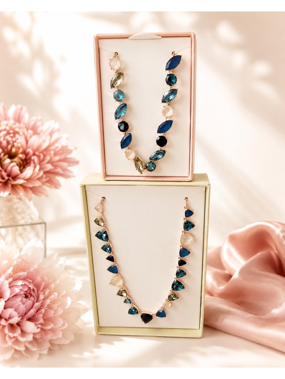 Blueberry Truffle - Metal Rose Gold Plating Necklace and Bracelet